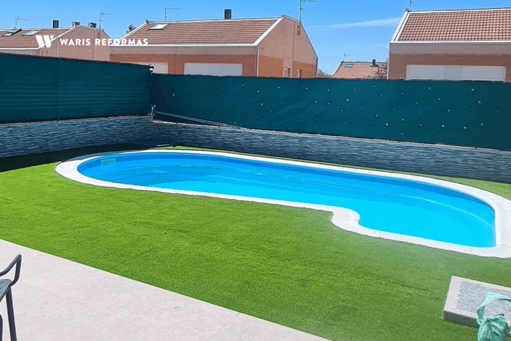 antes y despues reformar piscina chalet rivas madrid