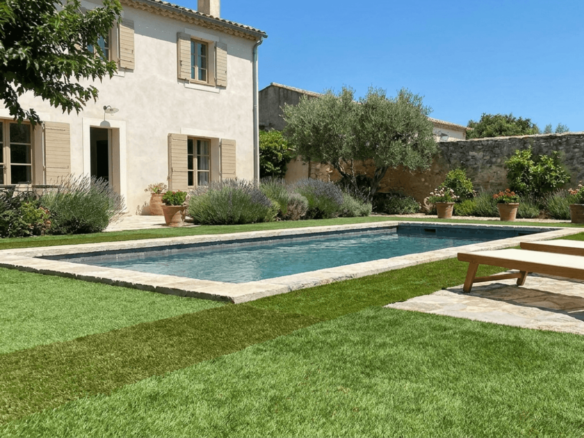 reforma de jardin y piscina en chalet madrid